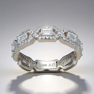 Bague en argent et Topaze blanche (Adela Silber)