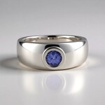 Anello in argento con Tanzanite