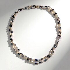 Collana in argento con Perla d'Acqua Dolce Bianca