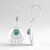 Orecchini in argento con Turchese Kingman Mohave Blu (Jones Lee)