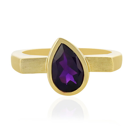 Zilveren ring met een amethist (MONOSONO COLLECTION)