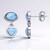 Orecchini in argento con Larimar