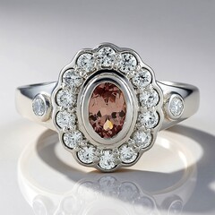 Anello in argento con Granato Malaya