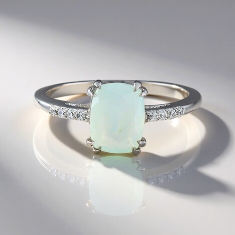 Anello in argento con Opale Paraiba