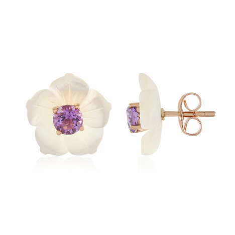 Pendientes en plata con Nácar (Gems en Vogue)