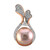 Gouden hanger met een koninklijke paarse Ming parel (TPC)
