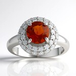 Anello in argento con Citrino Madeira (de Melo Essence)