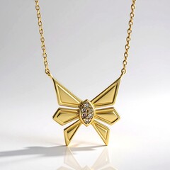 Collier en argent et Diamant champagne I2
