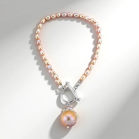 Bracciale in argento con Perla di Acqua Dolce (TPC)
