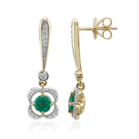 Orecchini in oro con Smeraldo Zambia (Rifkind 1894 Collection)