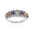 Zilveren ring met blauwe saffieren
