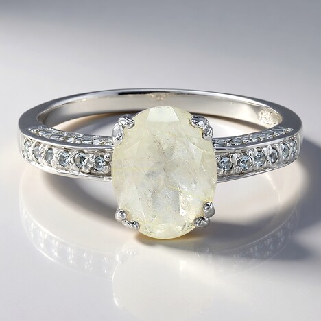 Anello in argento con Quarzo Rutilato