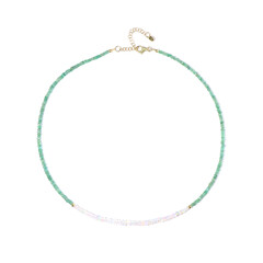 Collar en plata con Esmeralda de Zambia