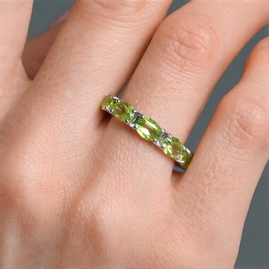 Peridot-Silberring