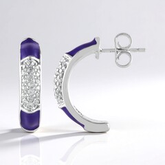 Orecchini in argento con Zircone