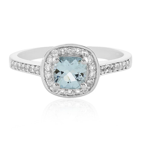 Aquamarin-Silberring