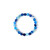 Blauer Achat-Armband (Adela Silber)