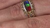 Anillo en plata con Ammolita (Gems en Vogue)