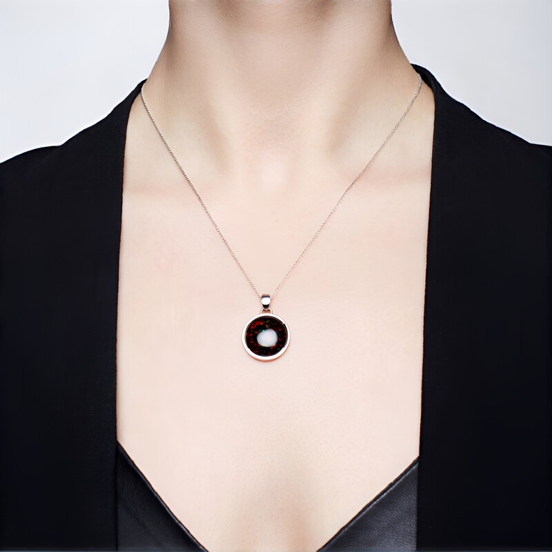 Ammolith-Silberanhänger