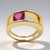 Anello in oro con Rubino del Madagascar (de Melo Gold)