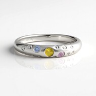Saphir-Silberring