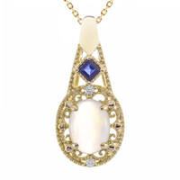 Collier en or et Opale Welo AAA