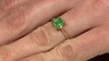 Anillo en plata con Esmeralda de Bahía