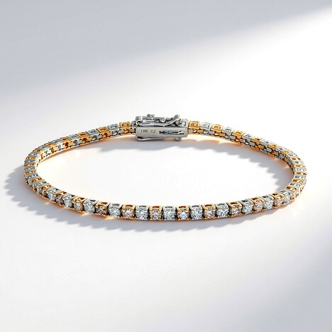 Bracciale in oro con Diamante Rosa I1 (CIRARI)