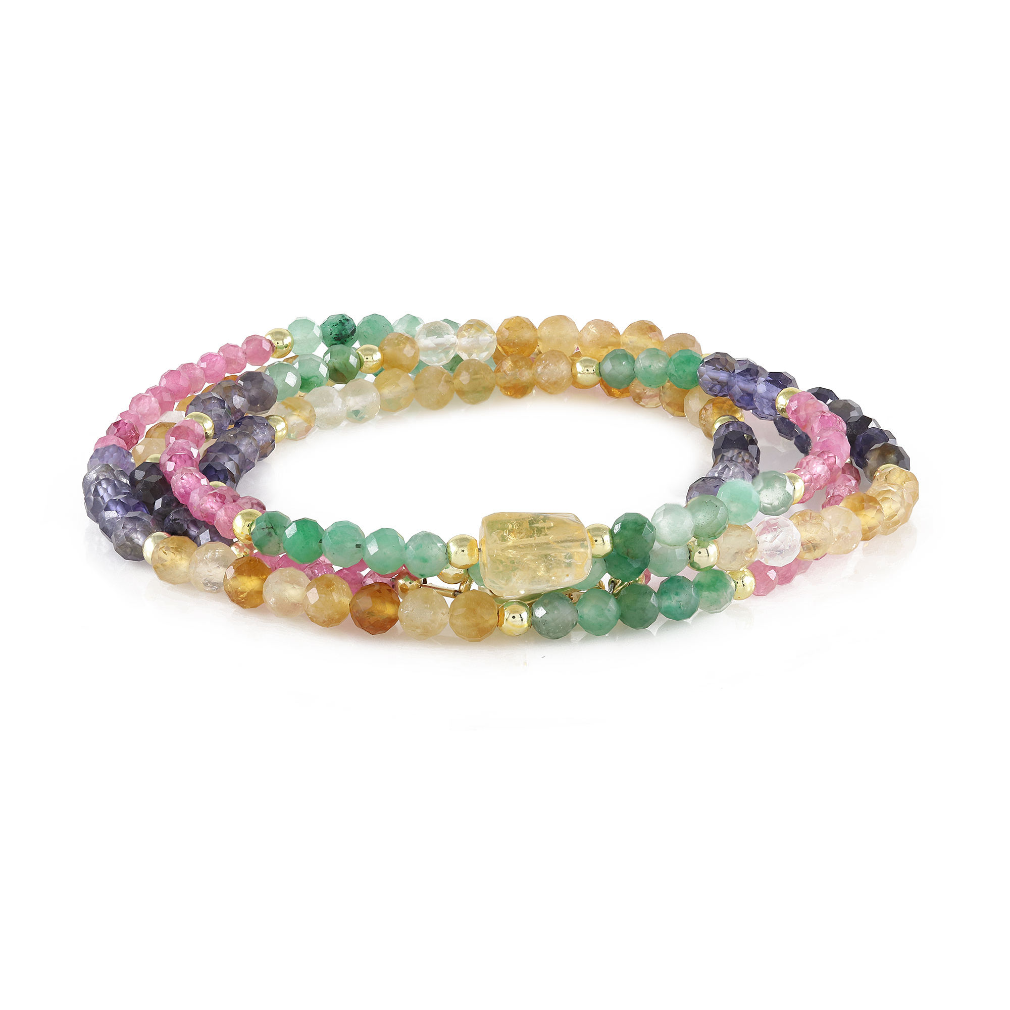 Multigoud vergulde zilveren armband/halsketting
