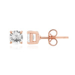 Zilveren oorbellen met zirkonen