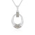 Zilveren halsketting met I2 Bruine Diamanten