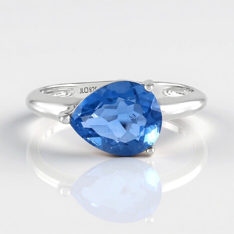 Anello in argento con Fluorite Cangiante