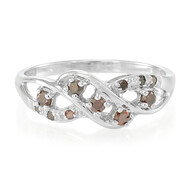 Fancy-Diamant-Silberring