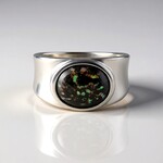 Anello in argento con Opale Leopardo