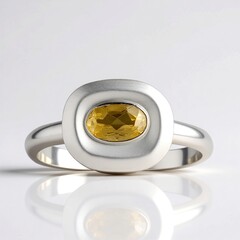 Anello in argento con Topazio Imperiale