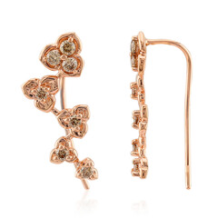 Orecchini in oro con Diamante Rose de France SI1 di Argyle
