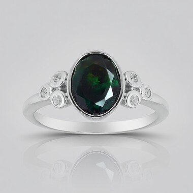Mezezo-Opal-Silberring