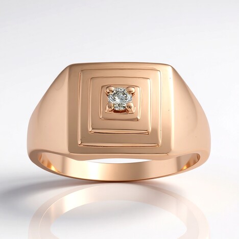 Anello in argento con Diamante Argyle Rose de France I1 (Annette)