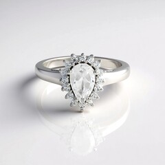 Anello in argento con Topazio Bianco