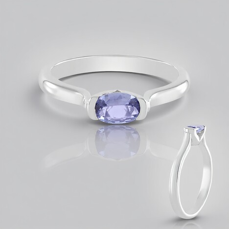 Anello in argento con Tanzanite