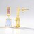 Boucles d'oreilles en argent et Opale Welo (Adela Silber)