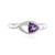 Anillo en plata con Amatista de Marruecos