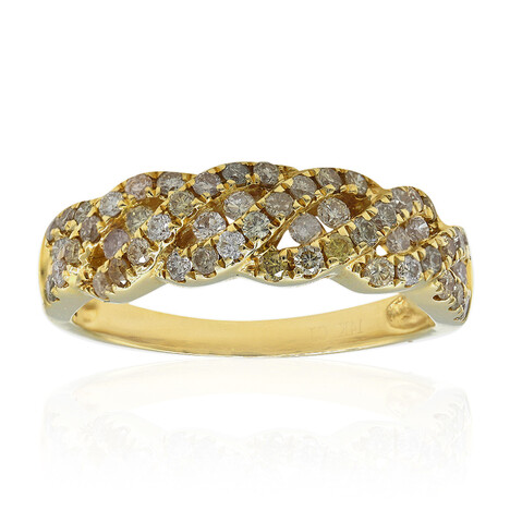 Anillo en oro con Diamante fancy SI2 (CIRARI)