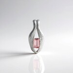 Ciondolo in argento con Tormalina Rosa (SAELOCANA)