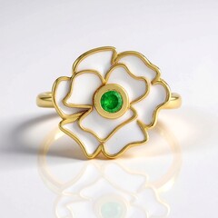 Zilveren ring met een Keniaanse Tsavoriet (Adela Silber)