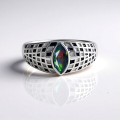 Anello in argento con Opale Mezezo