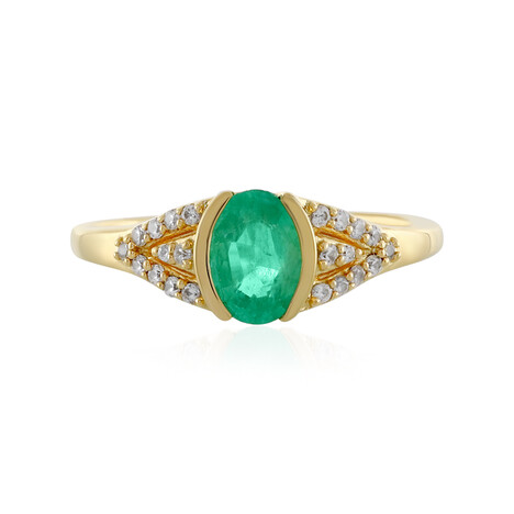 Anello in argento con Smeraldo Colombiano