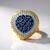 Anello in argento con Zaffiro Blu (Gems en Vogue)