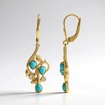 Orecchini in argento con Turchese Sleeping Beauty (Faszination Türkis)