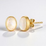 Orecchini in argento con Labradorite Bianca